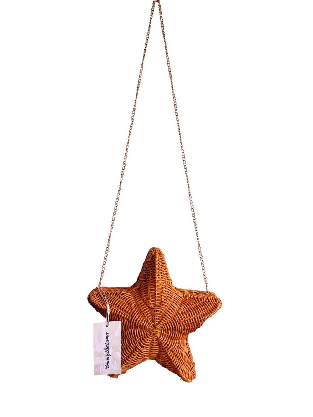 TOMMY BAHAMA NWT Wicker Woven Starfish Bag One Size I. Natural - Picture 4 of 13
